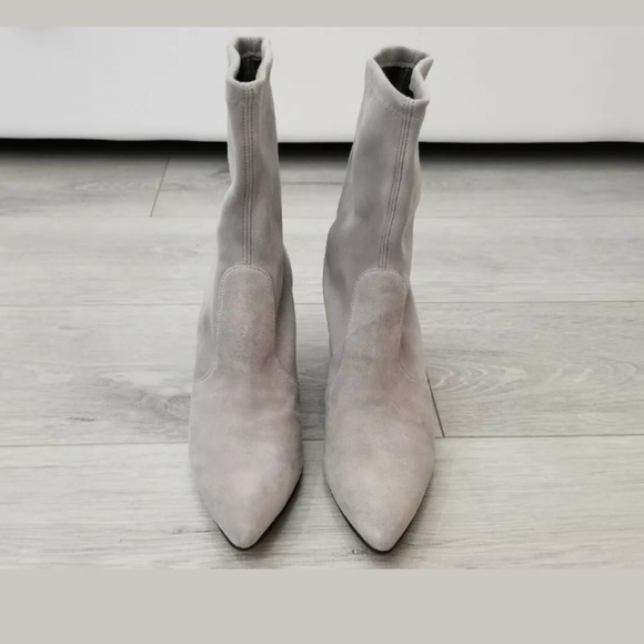 Stuart Weitzman Suede Cling Ankle Boots Size 36.5 - Picture 2 of 8